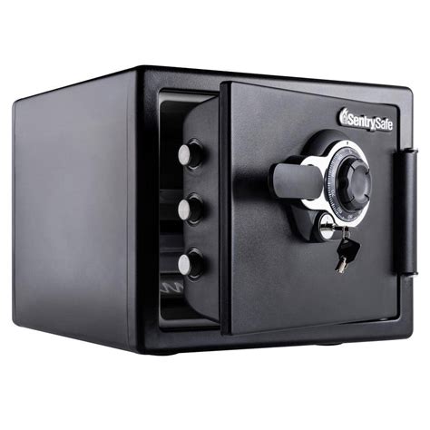 metal entry safe with attached lock box|sentry safe insert.